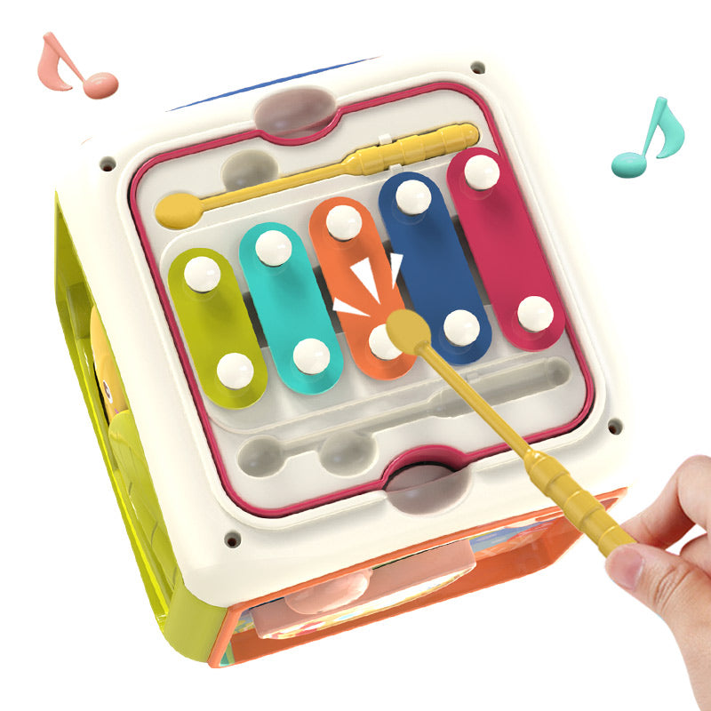 Discovery Cube - Cubo de Atividades para Bebês e Crianças, Brinquedo Educacional 7 em 1 com musica